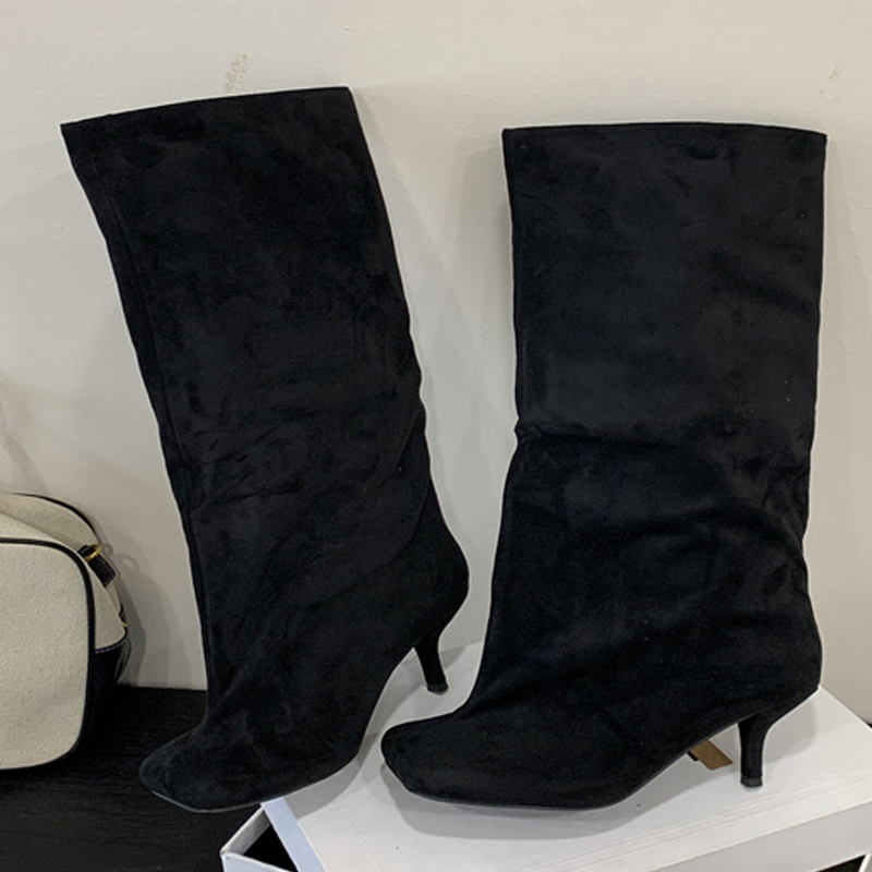 Winter Street Punk Round Toe W - Knee High Boots Women ulasan dan harga