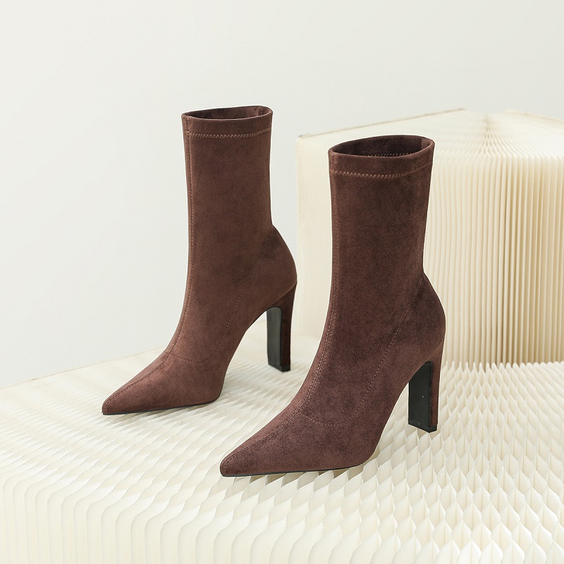 Eilyken Winter Thick Heel Sock - Sock Boot Women ulasan dan harga