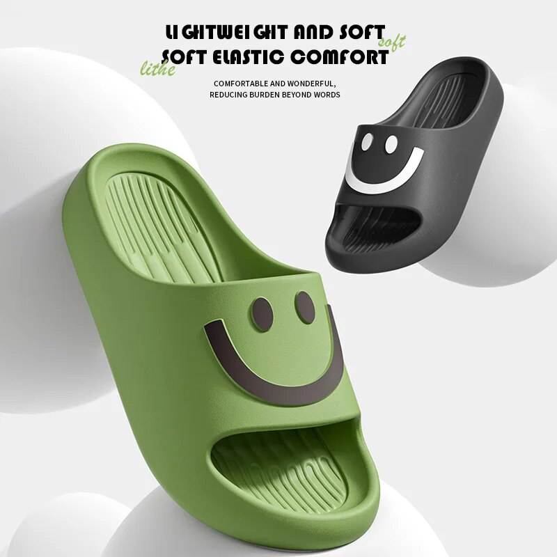 Smiley Face Cloud Slippers Wom - Mule Slip On ulasan dan harga