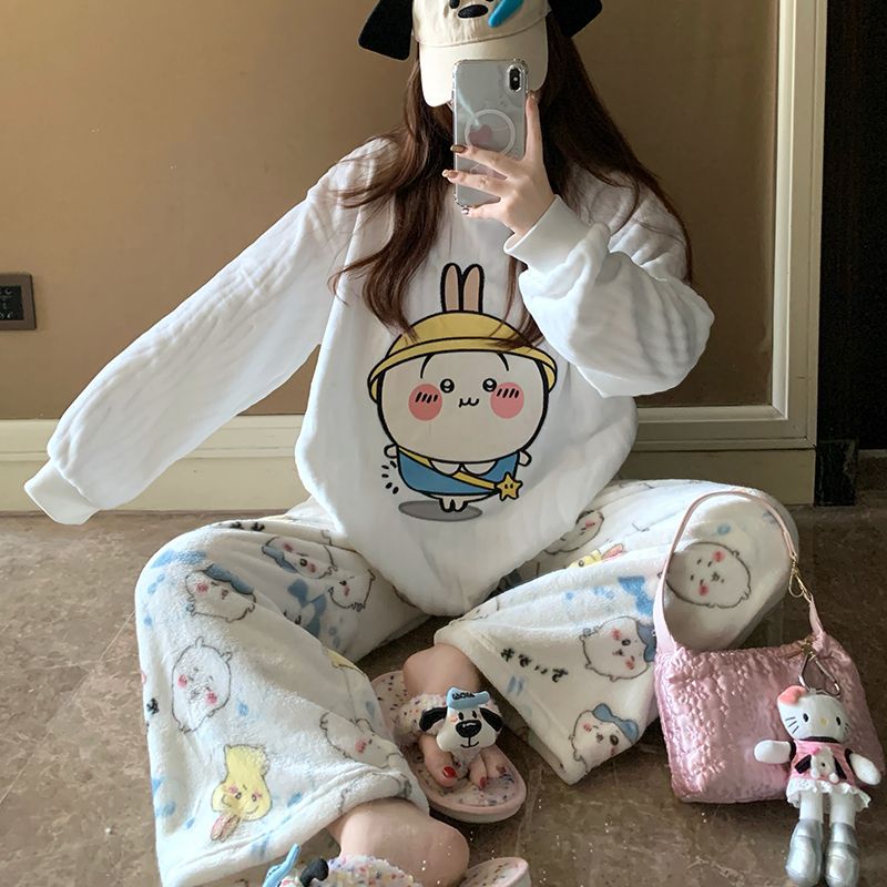 Cartoon Usagi Fleece Pajama Se - Women Shoes Xxl ulasan dan harga