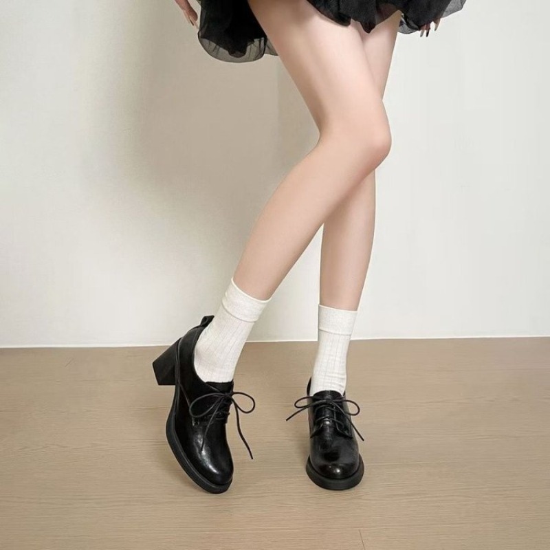 Women Square Toe Lace Up Oxfor - Oxford Lace Up Women ulasan dan harga