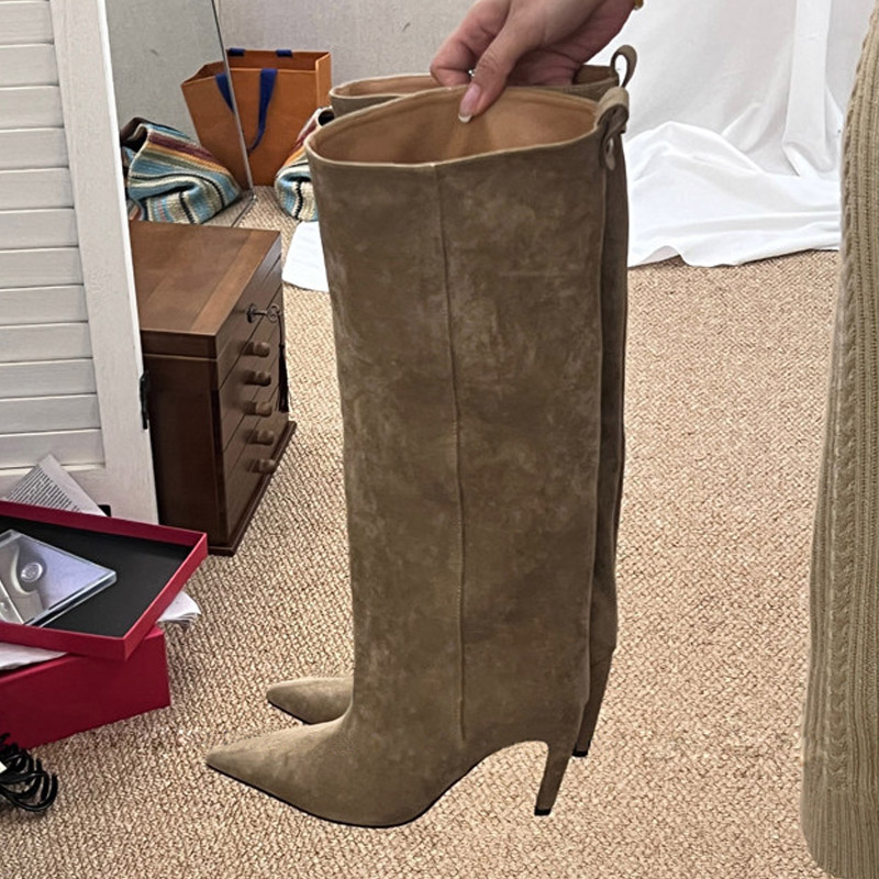 Eilyken Sexy Thin High Heels P - Knee High Boots Women ulasan dan harga