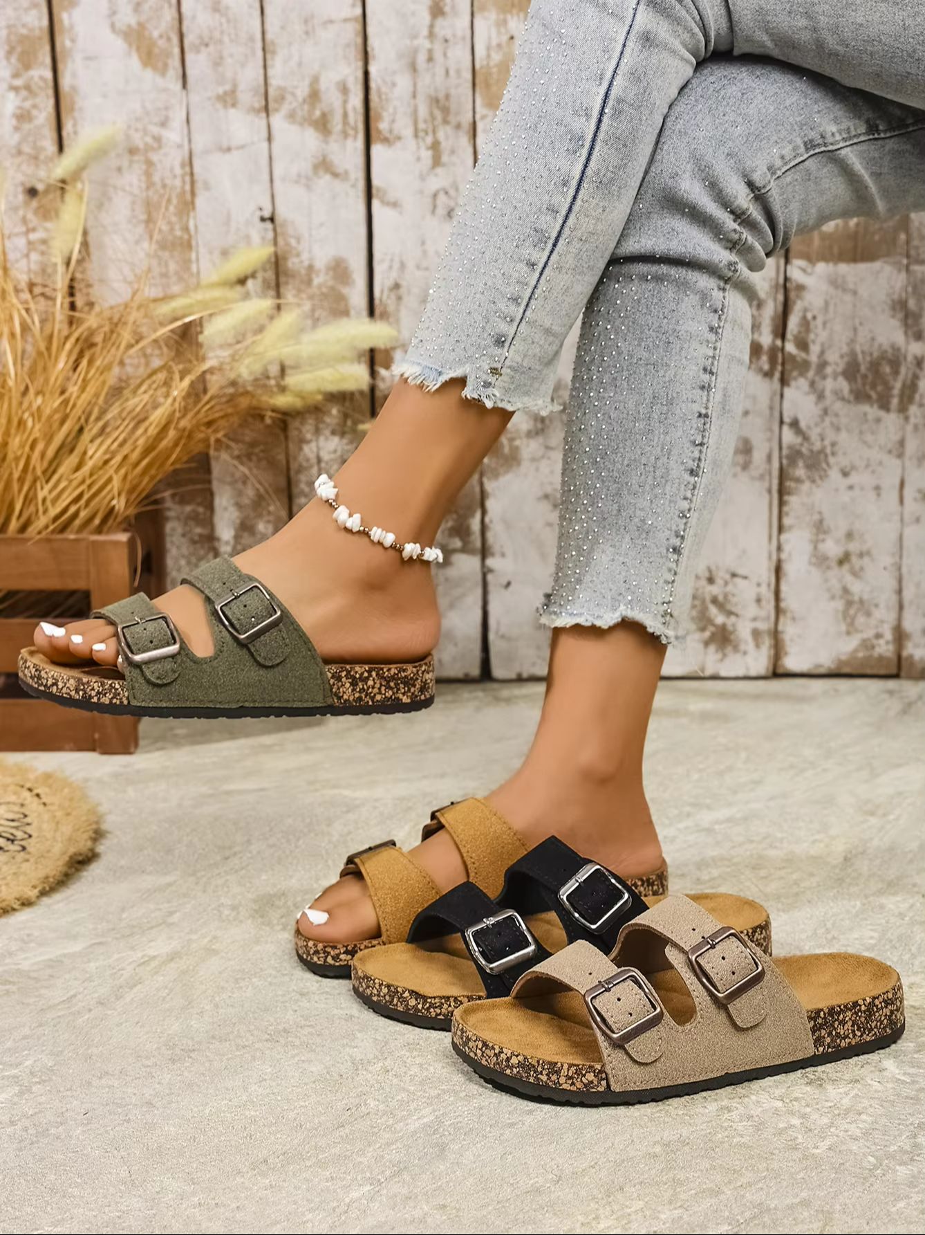 Women's All-Season Casual Simp - Mule Slip On ulasan dan harga